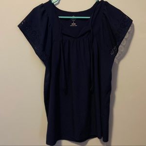 Navy Blue Blouse